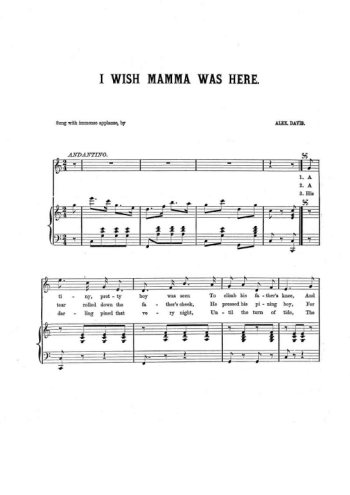 I wish Mamma was here